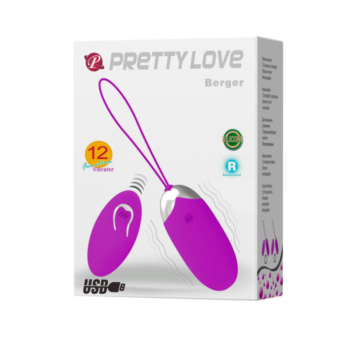 Trứng Rung Remote Không Dây Berger Pretty Love Sạc USB