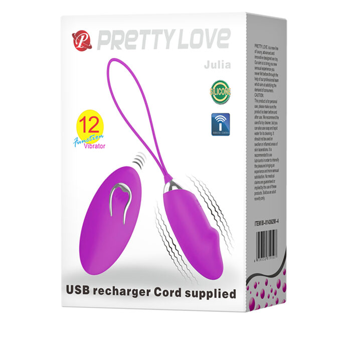 Trứng Rung Remote Sạc USB Julia Pretty Love